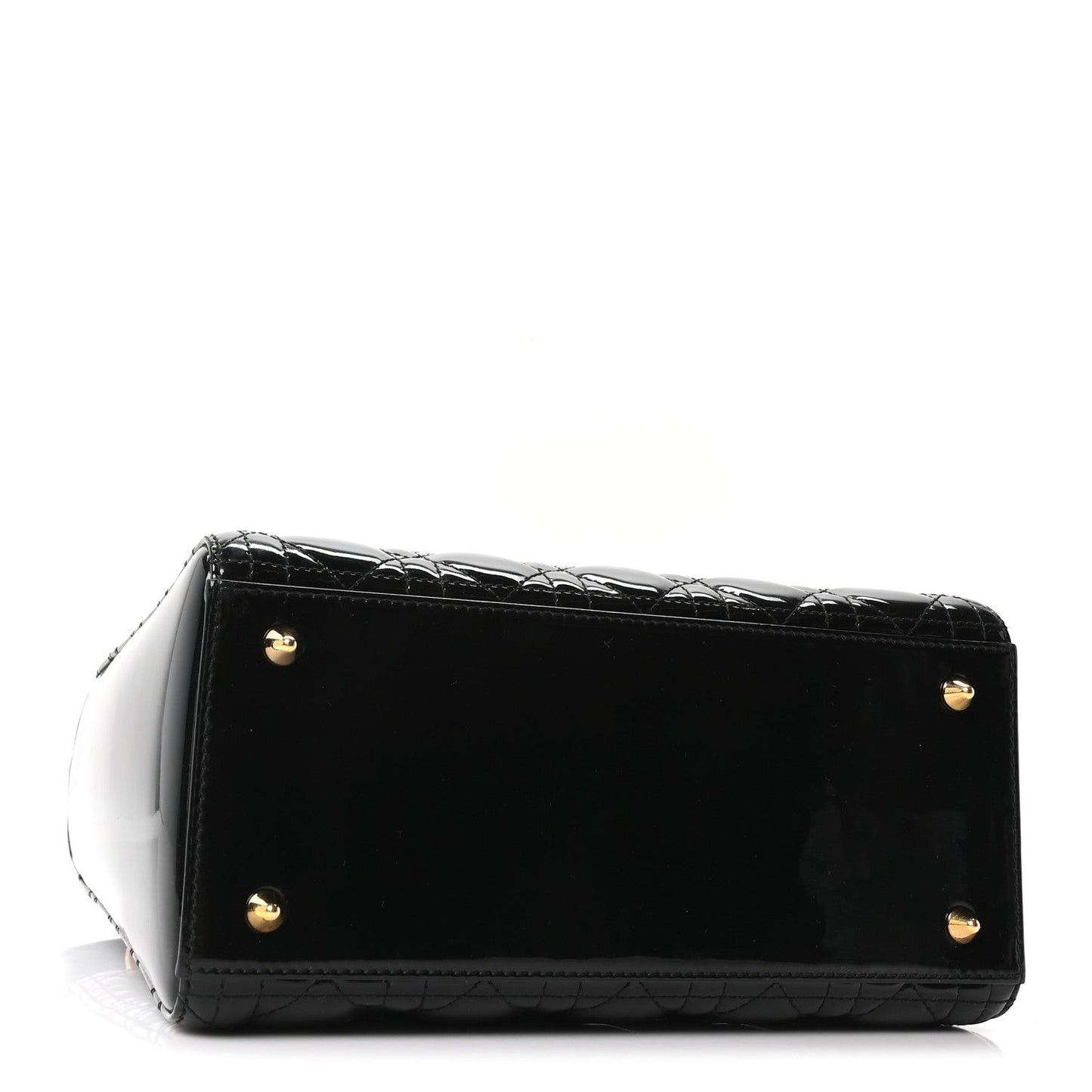 Patent Cannage Medium Lady Dior Black