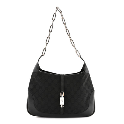 Monogram Jackie O Chain Hobo Black