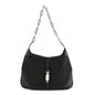 Monogram Jackie O Chain Hobo Black