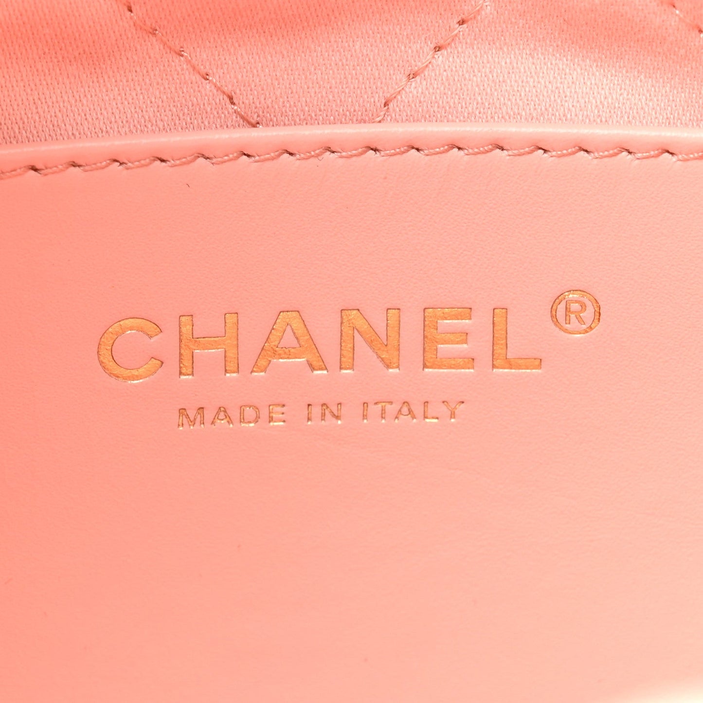 Shiny Calfskin Quilted Mini Chanel 22 Light Pink