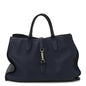 Soft Calfskin Medium Jackie Top Handle Bag Classic Blue Marine