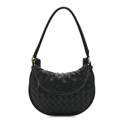 Nappa Intrecciato Small Gemelli Black