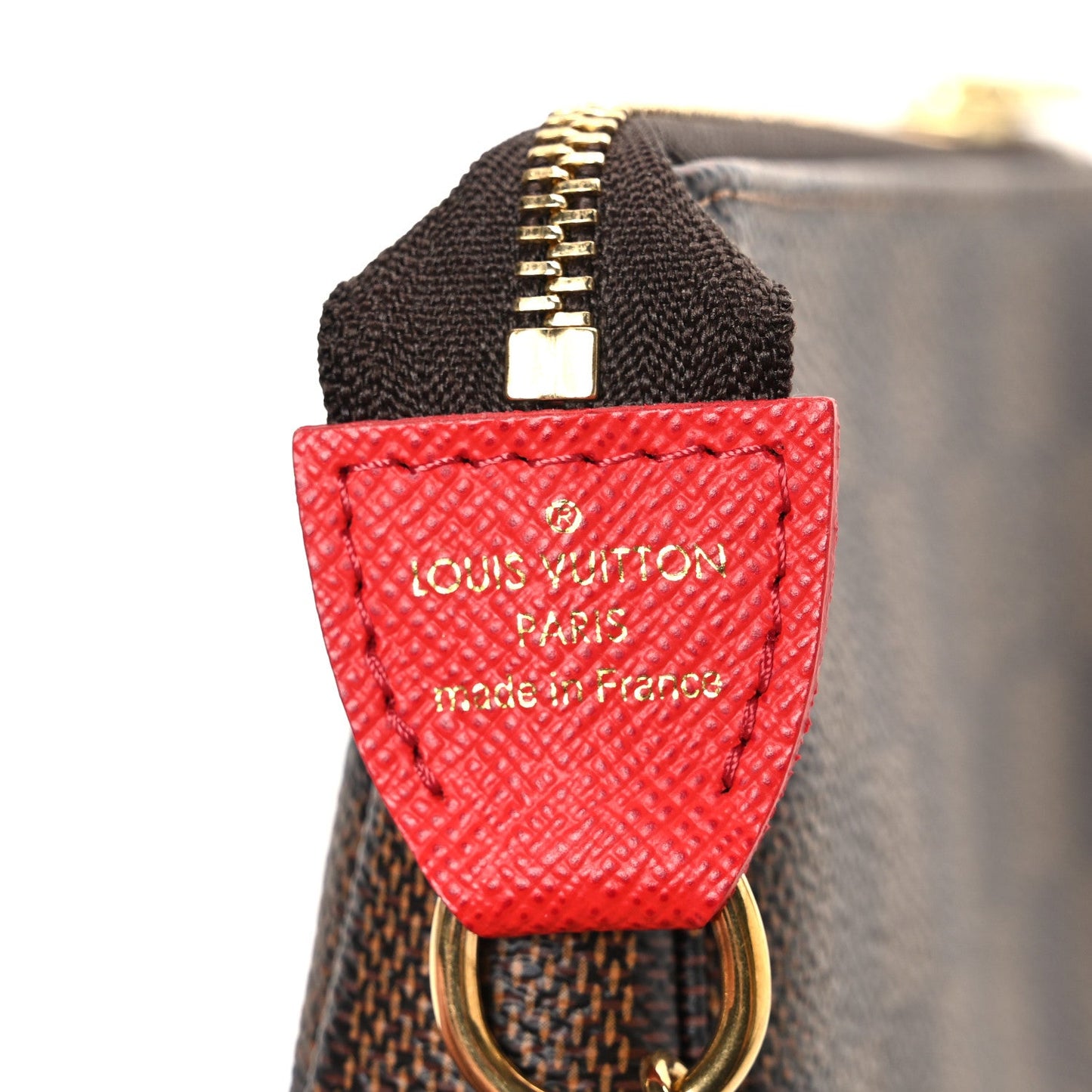 Damier Ebene 2019 Christmas Animation Mini Pochette Accessories Red