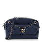 Caviar Quilted Large In & Out Camera Case Navy