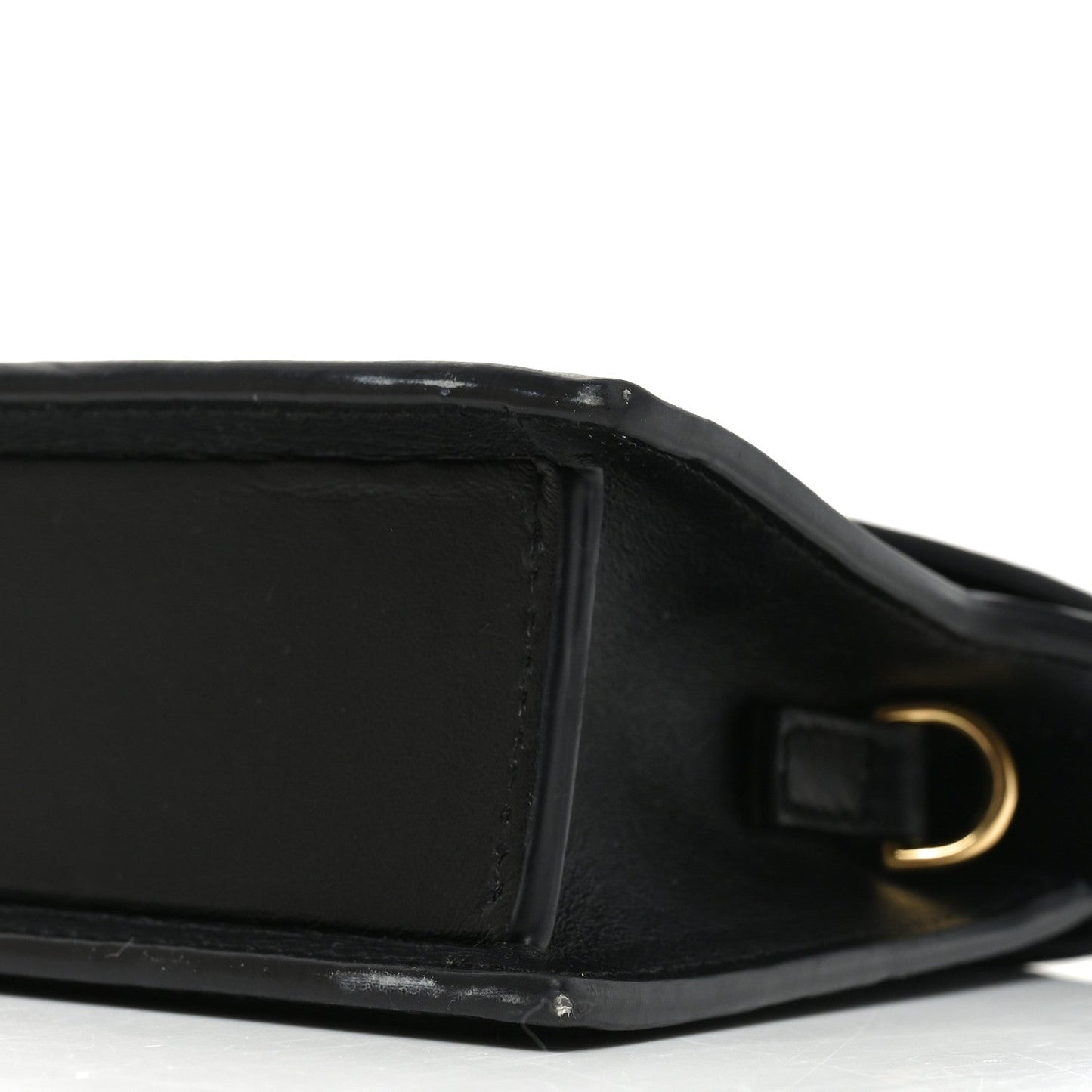 Smooth Calfskin Le Sac Rond Black