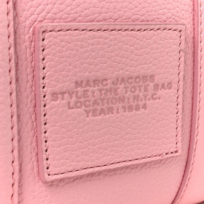 Grained Calfskin Small The Tote Bag Ribbon Pink