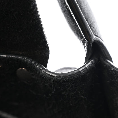 Supple Grained Calfskin Small Big Bag Black