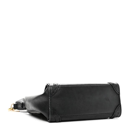 Smooth Calfskin Nano Luggage Black