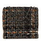 Tweed Kisslock Minaudiere Black Multicolor