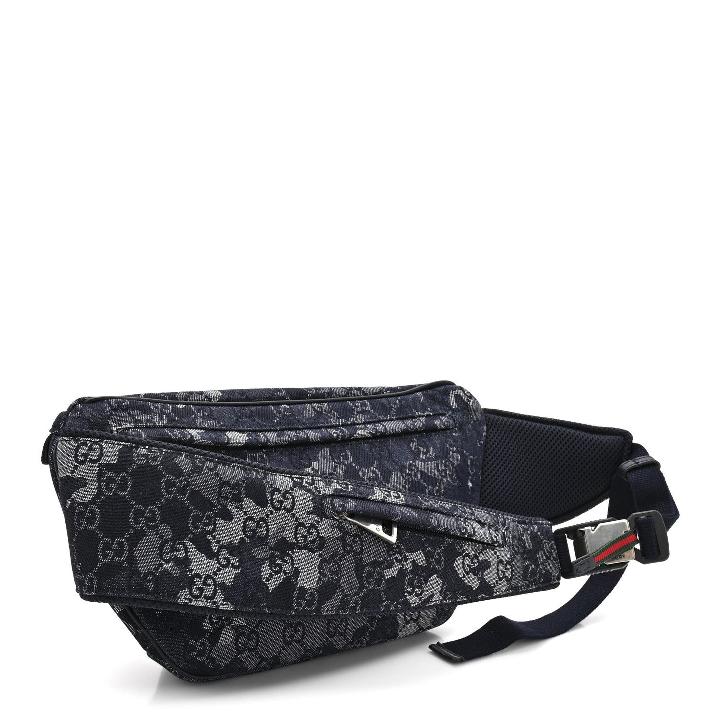 Denim GG Monogram Camouflage Belt Bag Blue