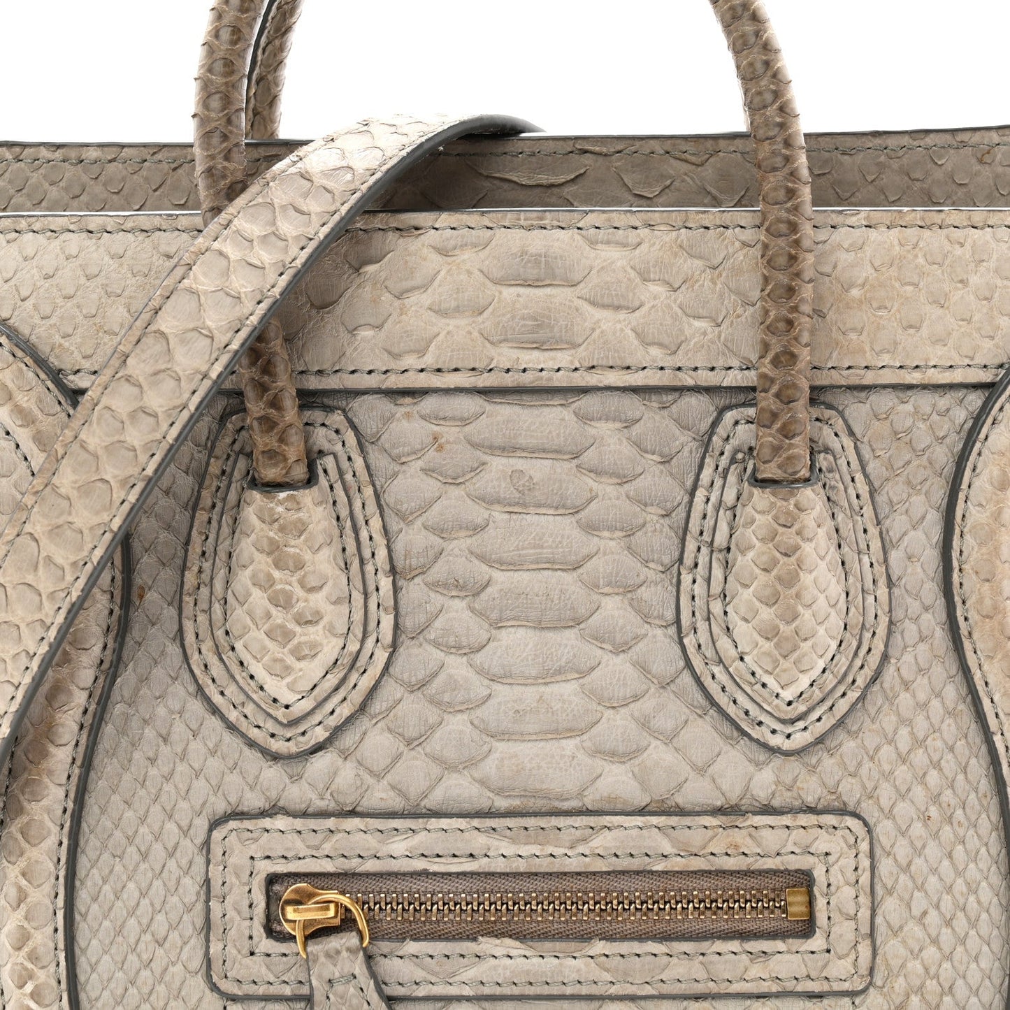 Snakeskin Nano Luggage Grey