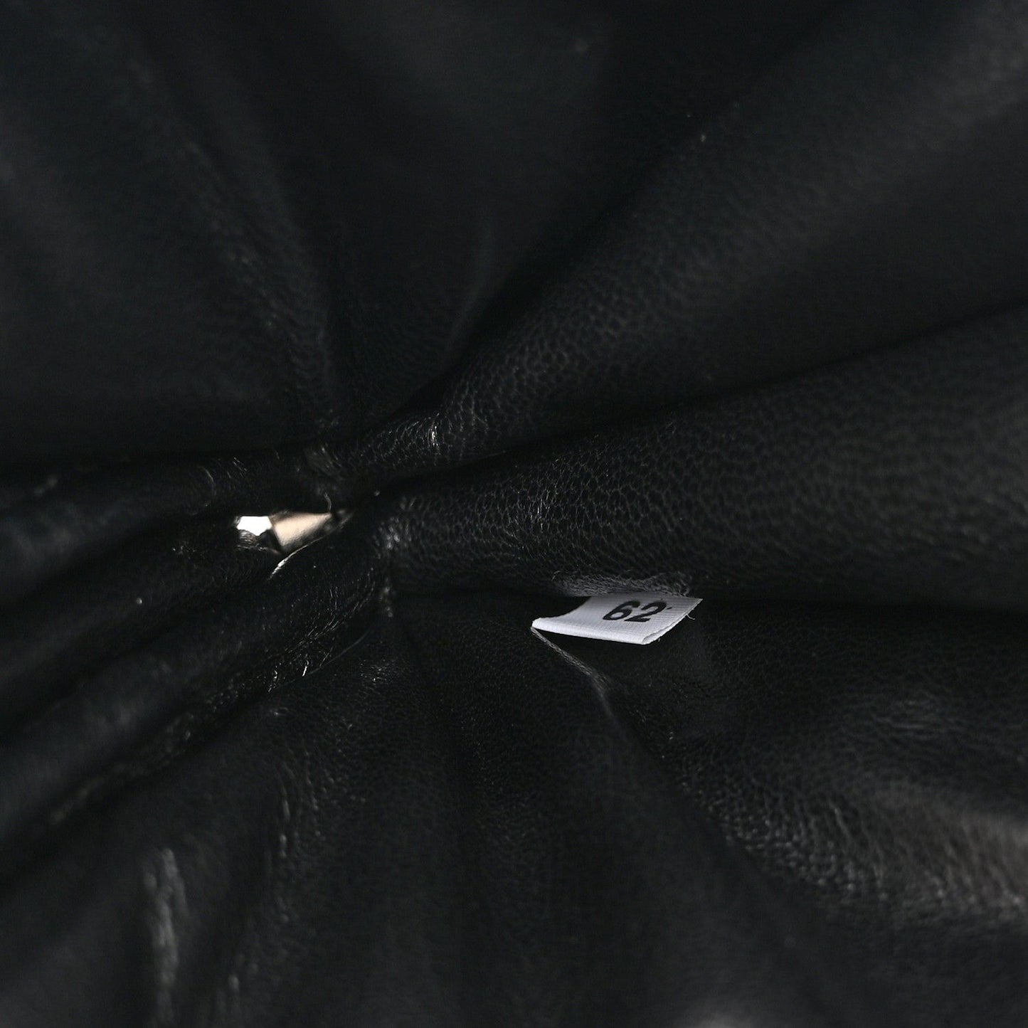 Nappa Soft Padded Mini Triangle Crossbody Pouch Black