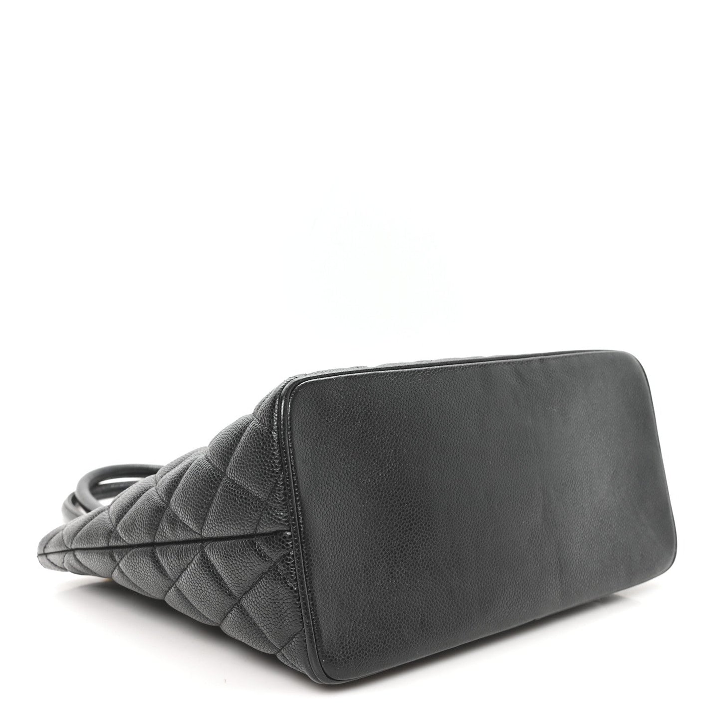 Caviar Quilted Medallion Tote Black