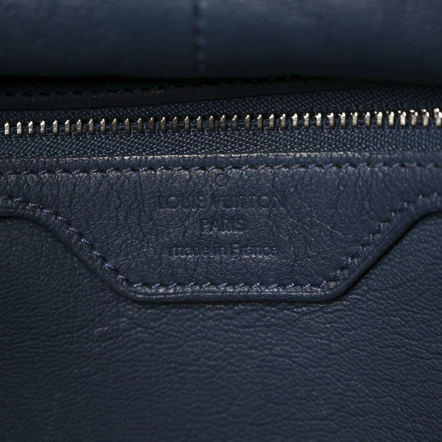 Veau Ecorce Haute Maroquinerie Milaris Blue Marine Vison
