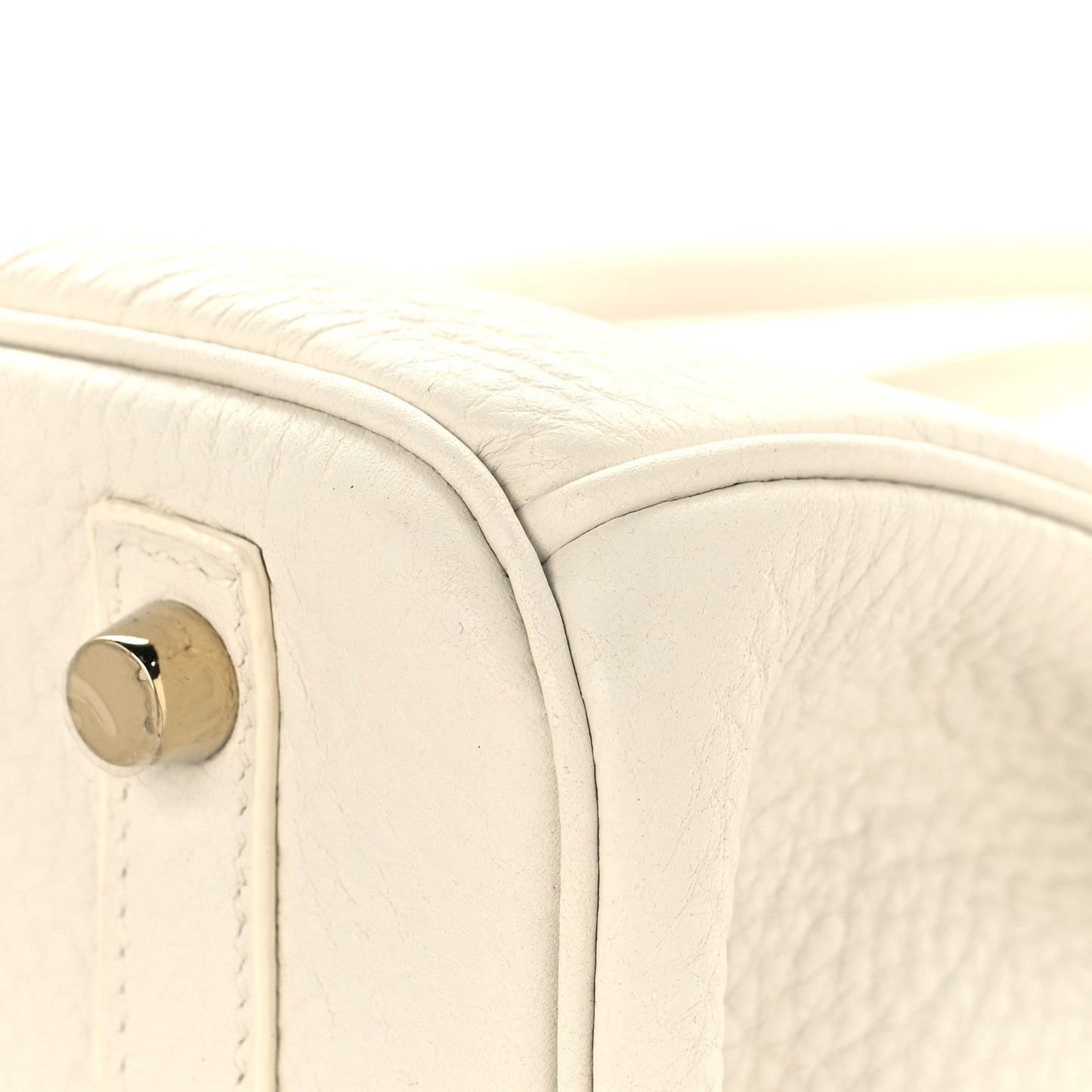 Taurillon Clemence Birkin 30 White