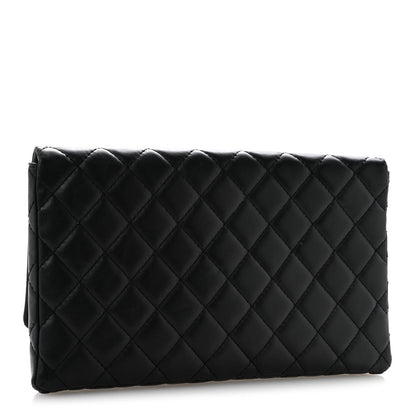 Aged Calfskin Quilted Reissue 2.55 Clutch Black