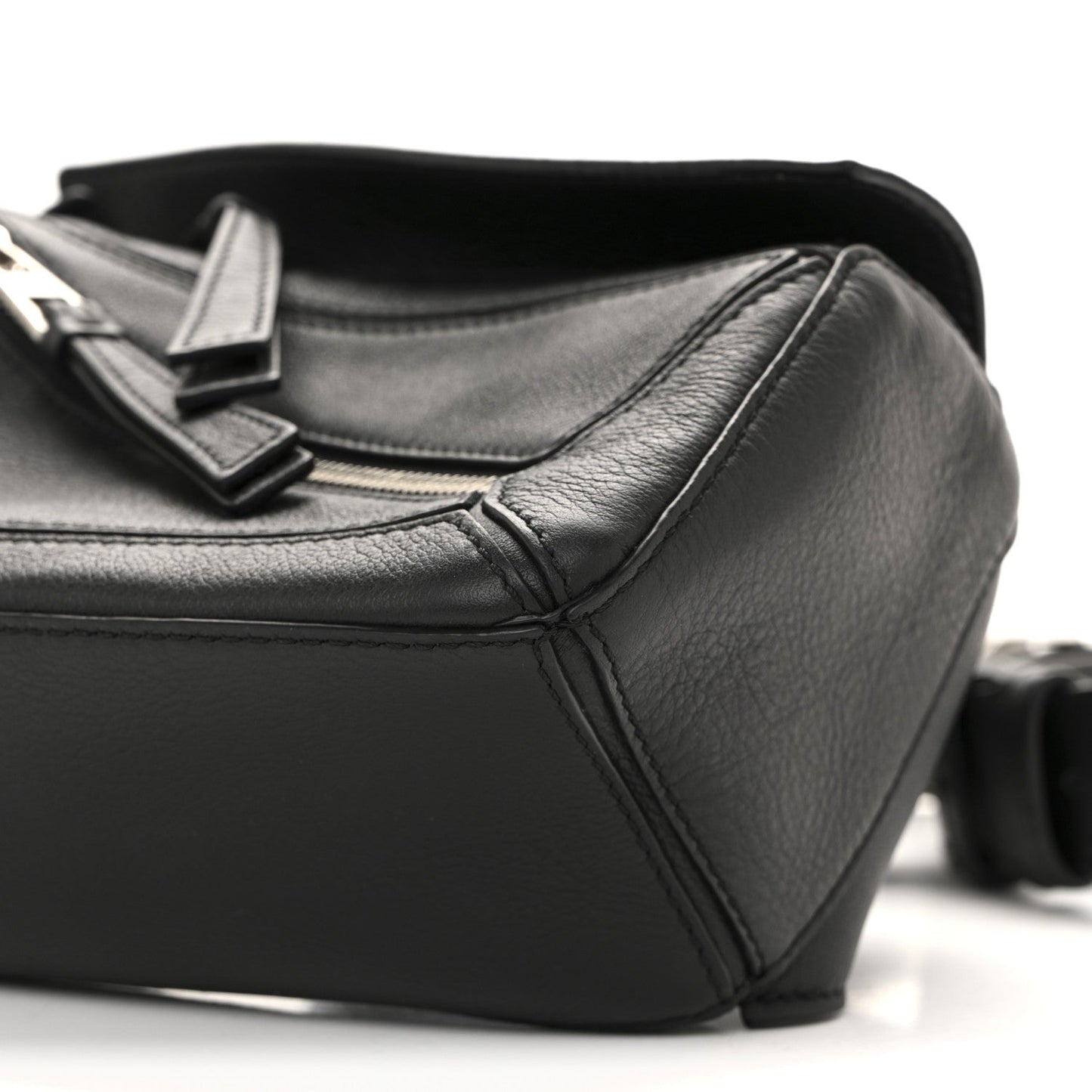 Calfskin Mini Puzzle Bumbag Black