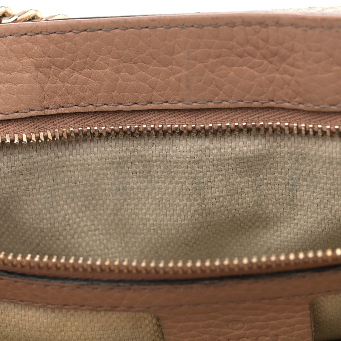 Pebbled Calfskin Medium Soho Flap Crossbody Camelia
