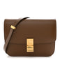 Box Calfskin Medium Classic Box Flap Bag Camel