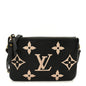 Empreinte Monogram Giant Double Zip Pochette Black Cream