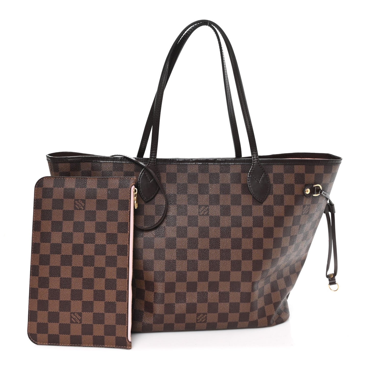 Damier Ebene Neo Neverfull MM Rose Ballerine