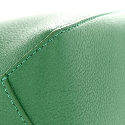 Calfskin Small Puzzle Edge Bag Tropical Green