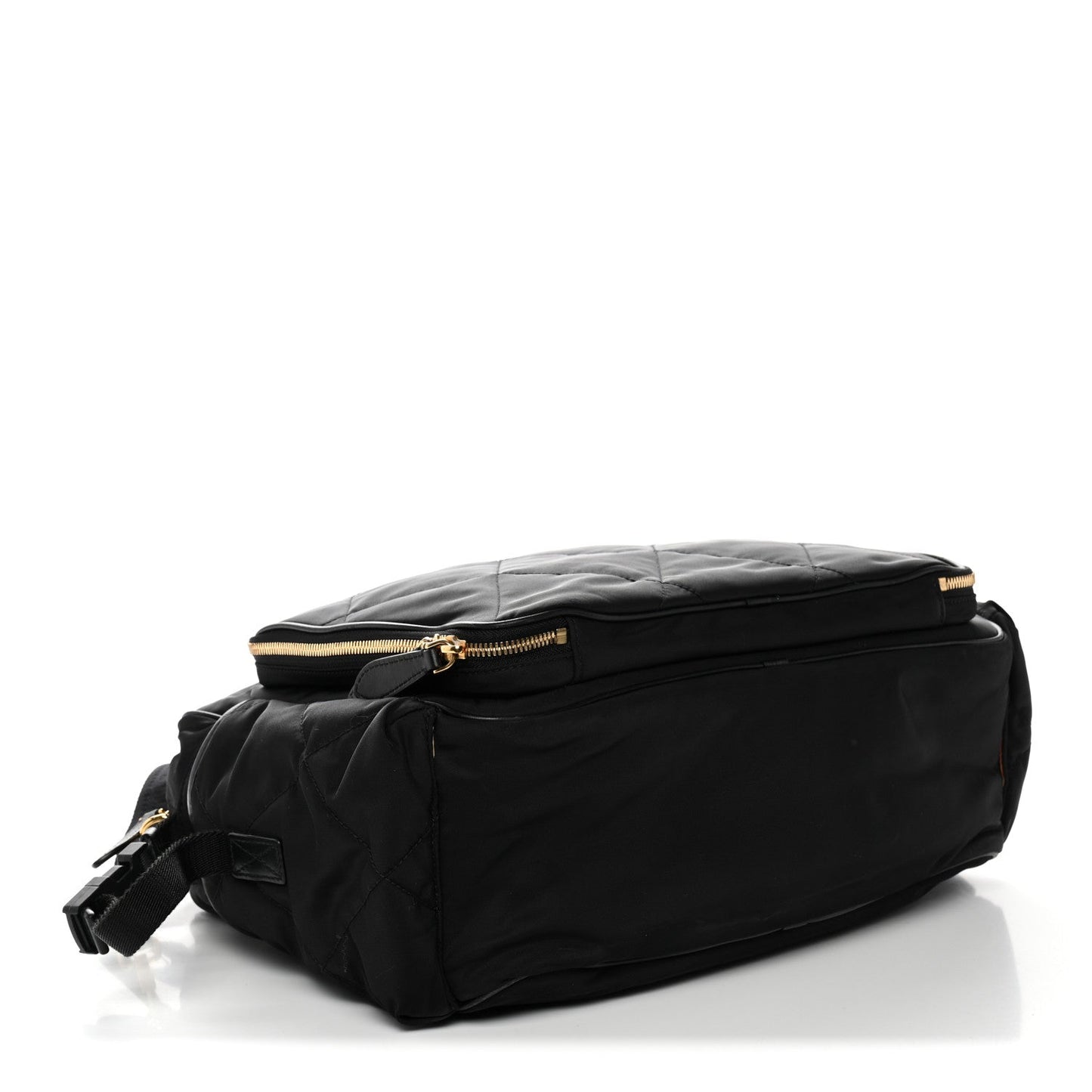 Nylon Quilted Diaper Tote Bag Black
