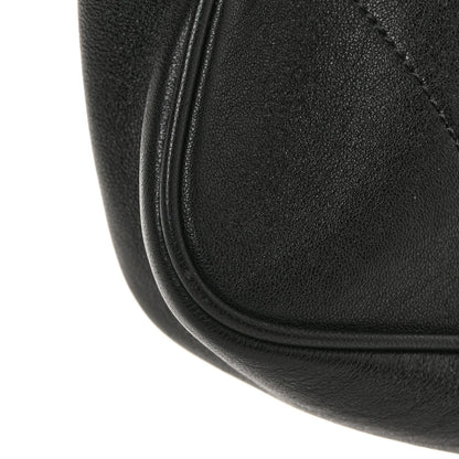 Goatskin Small GG Monochrome Aphrodite Shoulder Bag Black
