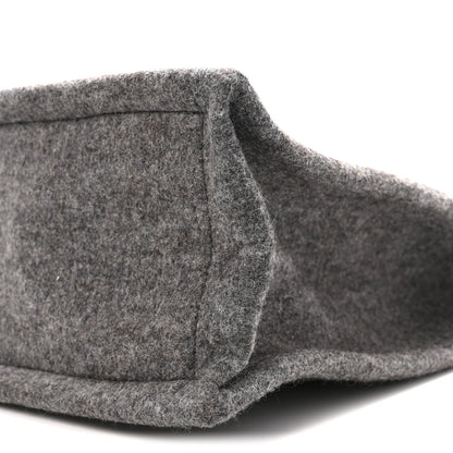 Wool Calfskin Rive Gauche Tote Grey