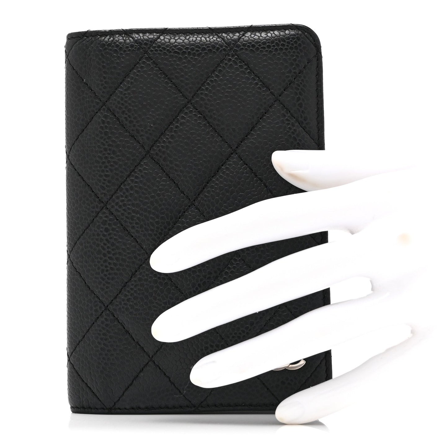 Caviar Quilted Agenda Cover Black
