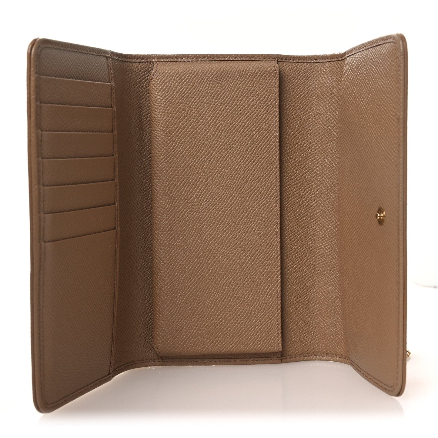Stampa Iguana Mini Miss Sicily Chain Phone Case Wallet Beige