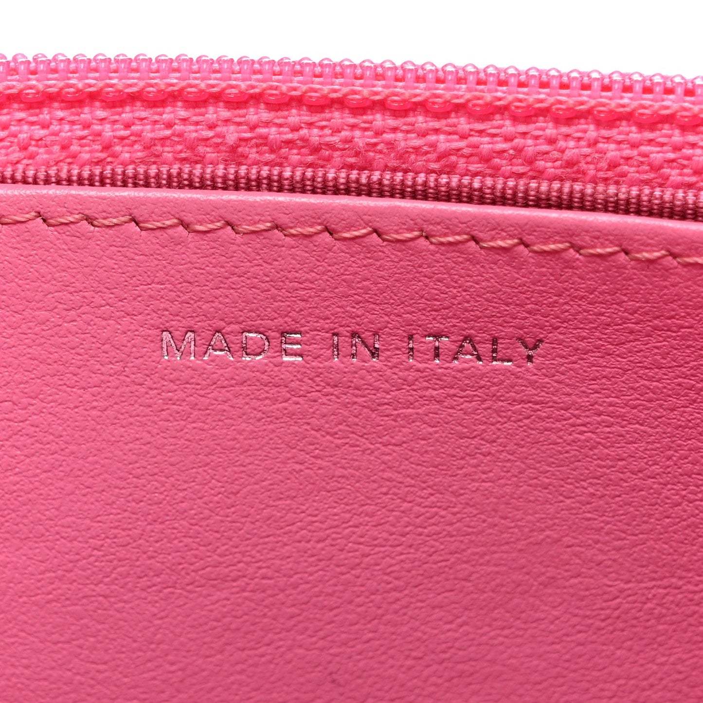 Aged Calfskin Quilted Gabrielle Wallet On Chain WOC Pink