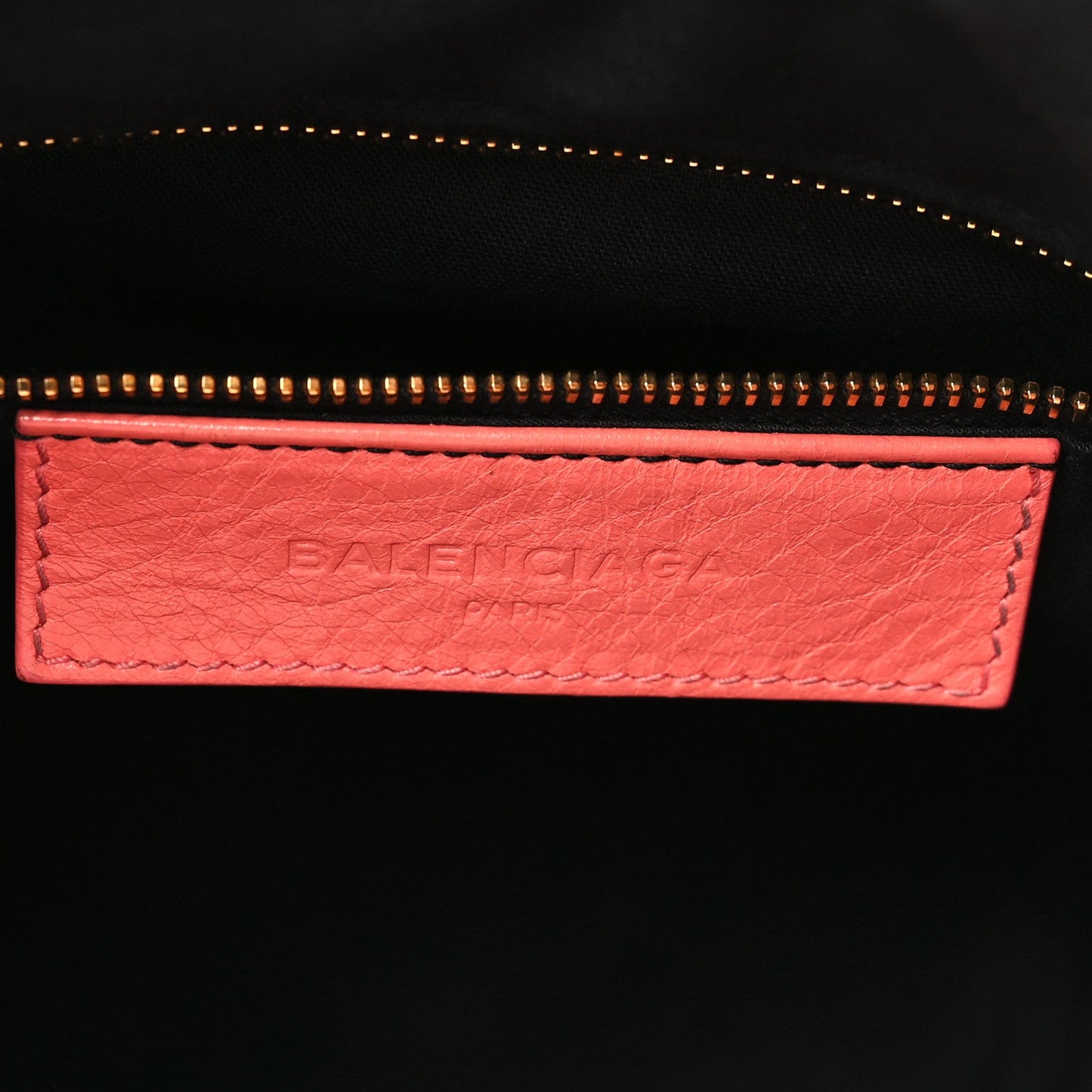 Agneau Giant 12 Gold Hardware Mini Pompon Rose Azalee
