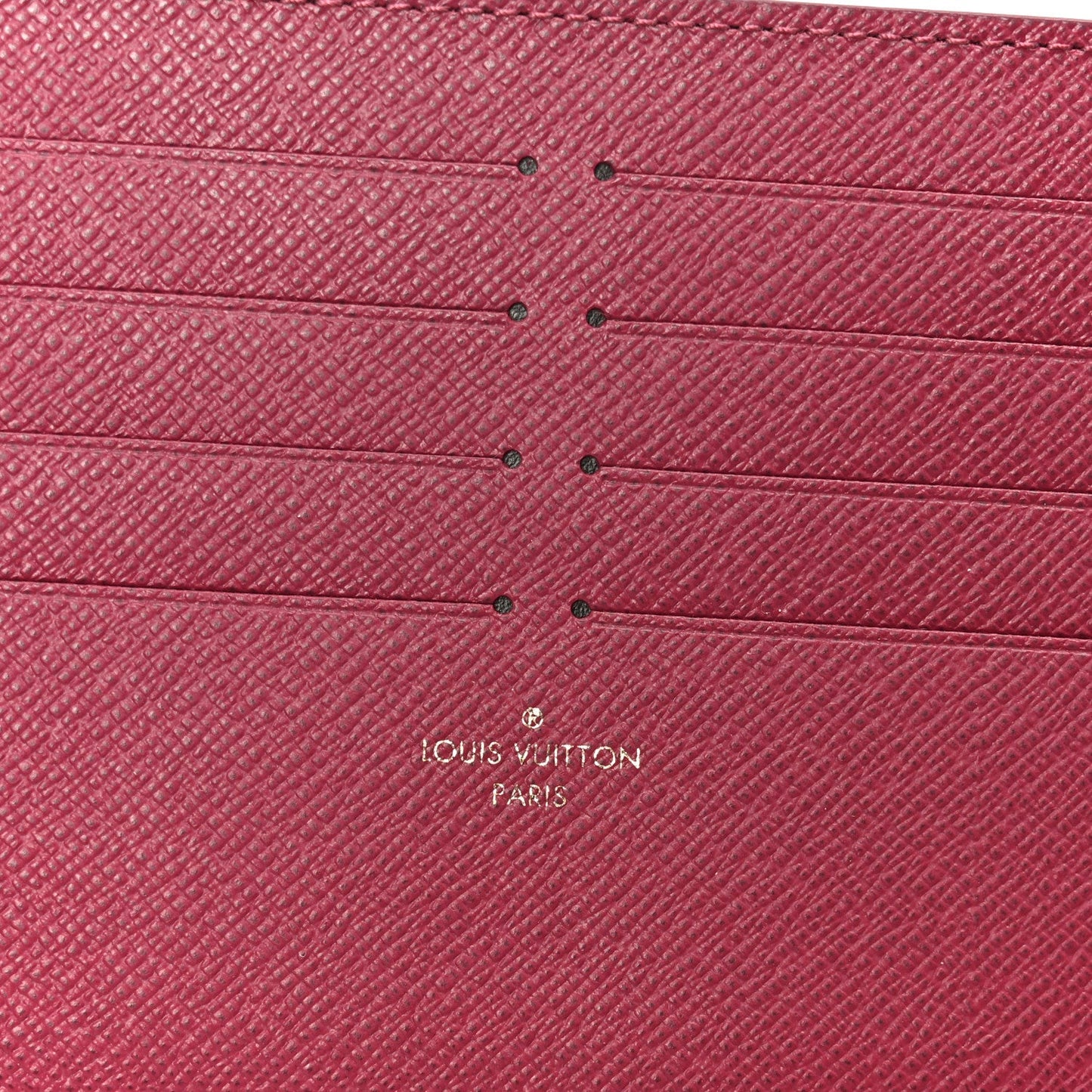 Monogram Pochette Felicie Chain Wallet Fuchsia