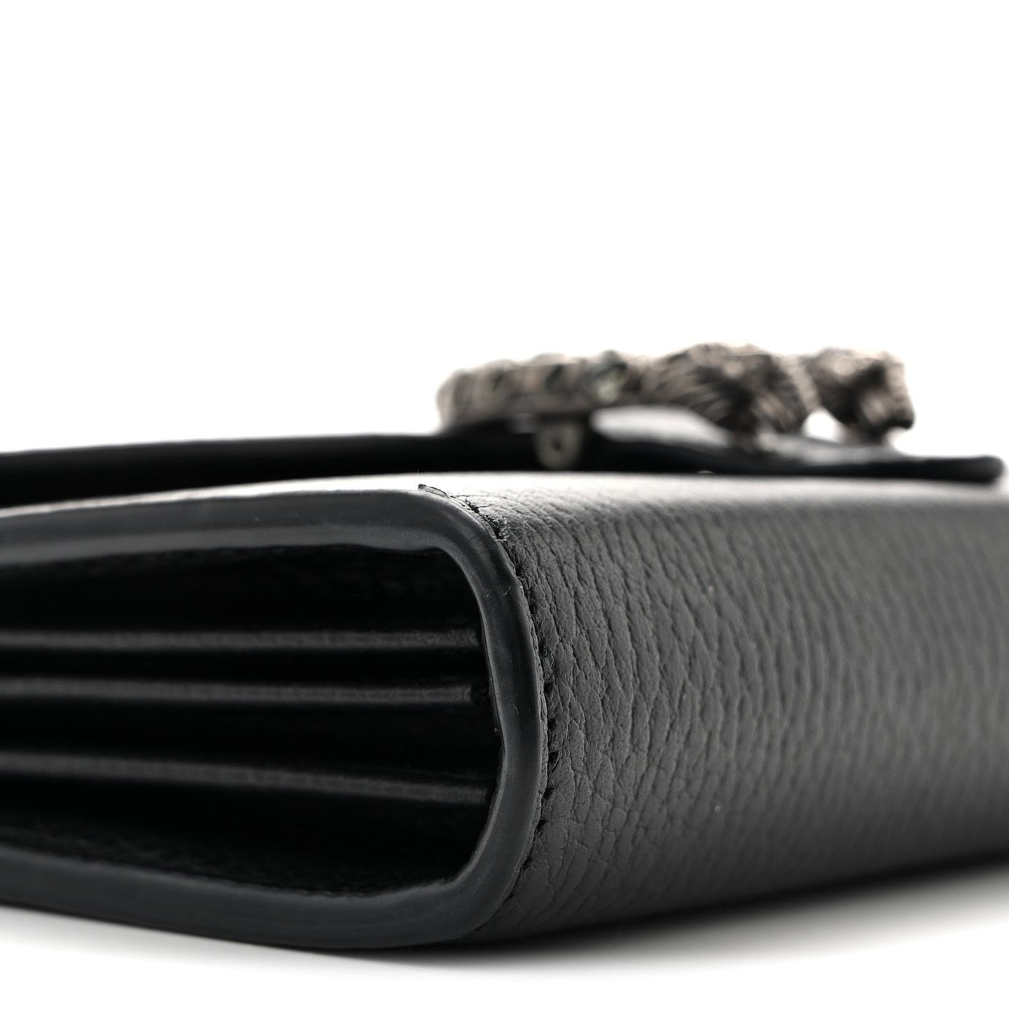Calfskin Mini Dionysus Chain Wallet Black