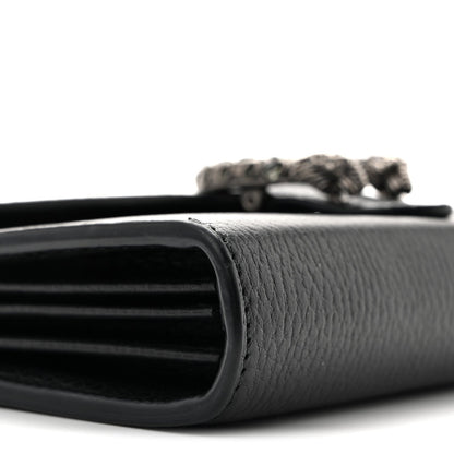 Calfskin Mini Dionysus Chain Wallet Black