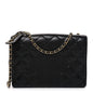 Lambskin Quilted Medium Diamond CC Flap Black