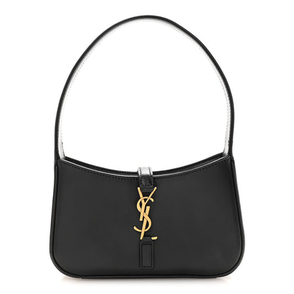 Smooth Calfskin Le 5 A 7 Mini Hobo Black