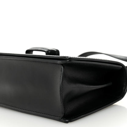 Calfskin Small Barcelona Shoulder Bag Black