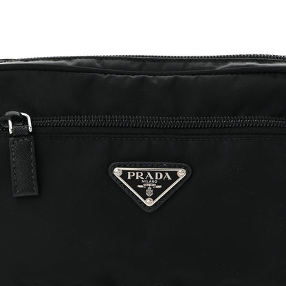 Re-Nylon Saffiano Belt Bag Black