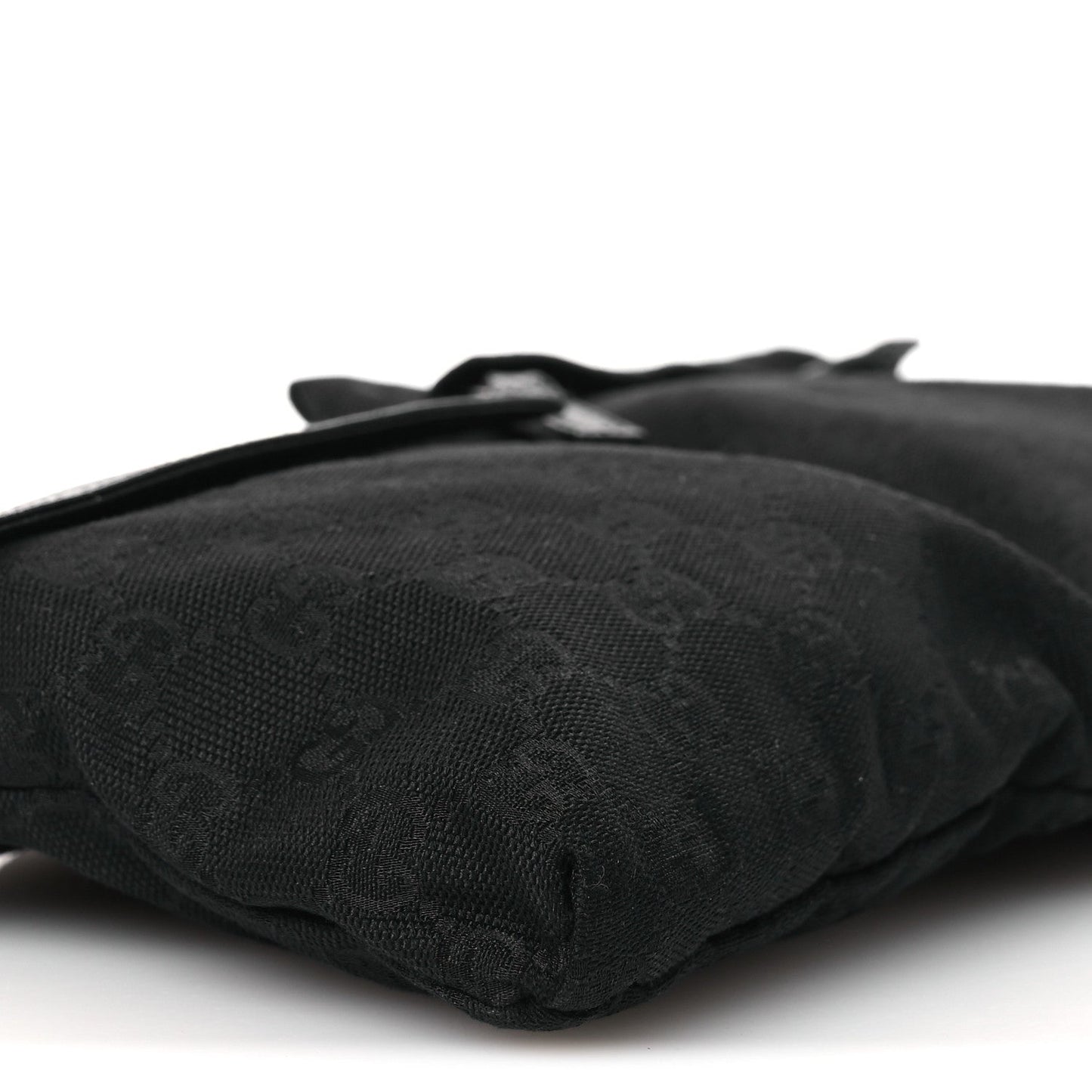 GG Monogram Double Pocket Belt Bag Black