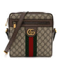 GG Supreme Monogram Web Small Ophidia Messenger Bag Brown