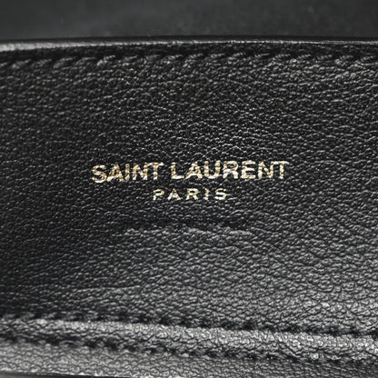 Calfskin Medium Shopping Tote Black