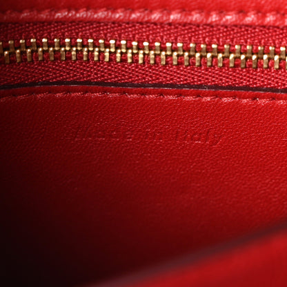 Smooth Calfskin Small Classic Box Flap Bag Red