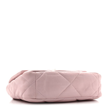 Lambskin Quilted Medium Chanel 19 Flap Light Pink
