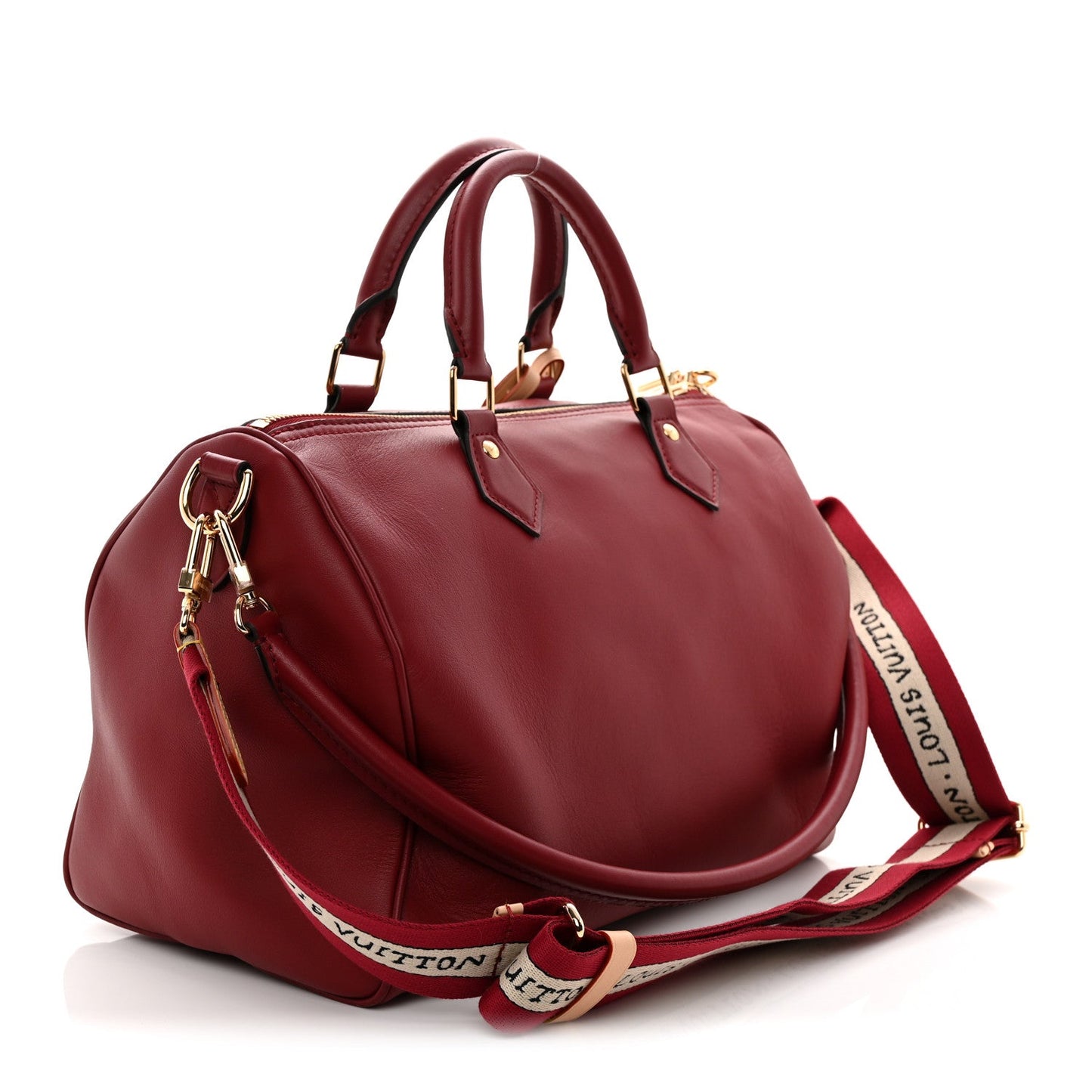 Calfskin LV Travels With Grace Coddington Speedy Soft 30 Plum