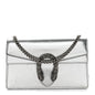 Metallic Calfskin Super Mini Dionysus Shoulder Bag Silver
