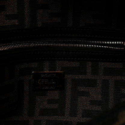 Fabric Jacquard FF 1974 Medium Baguette Tobacco Moro Black