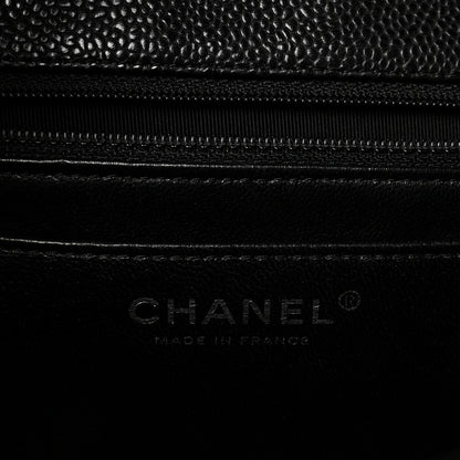 Caviar Quilted Jumbo Single Flap Black