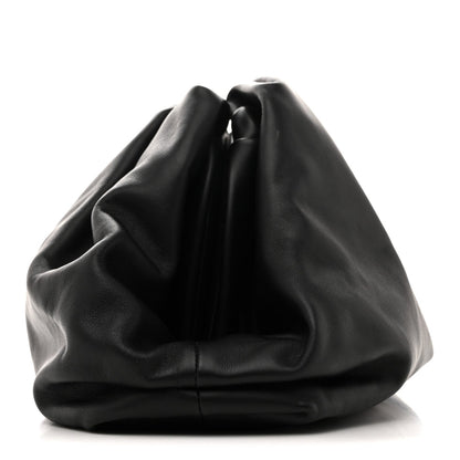 Smooth Butter Calf The Pouch Oversized Clutch Black